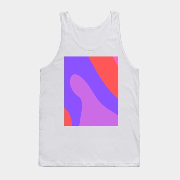 Boho abstract purple and red pastel swirl pattern Tank Top by Word and Saying